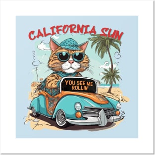 california sun Posters and Art